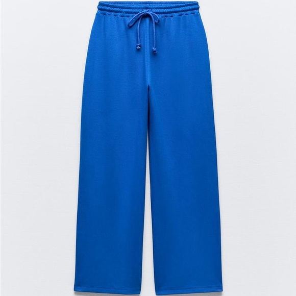 ZARA INTERLOCK JOGGER TROUSERS - Picture 1 of 6